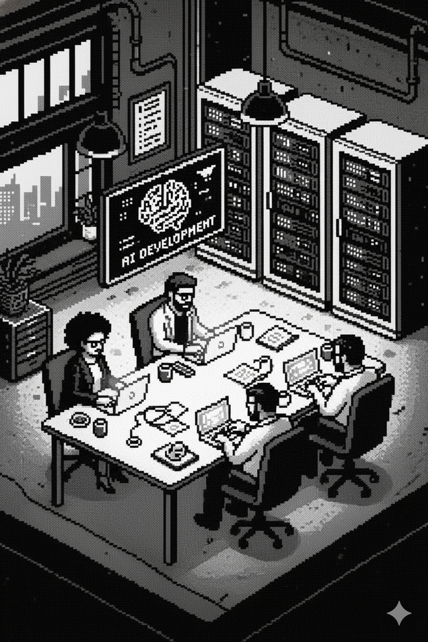 Équipe en formation IA